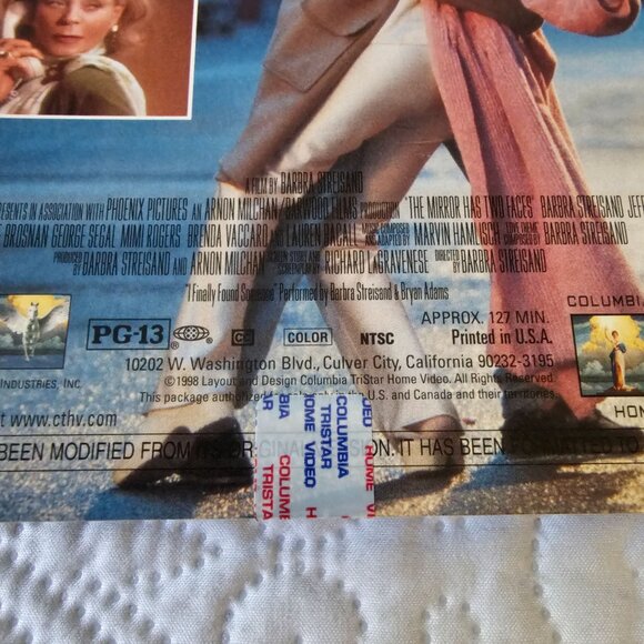 The Mirror Has Two Faces VHS 1998 Romantic Comedy Barbra Streisand  Jeff Bridges - Picture 5 of 7